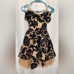 Joyfolie Black Floral Kids Dress